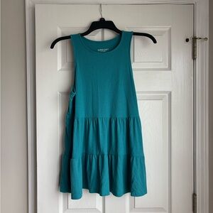 Torrid Teal Tiered Tank Top